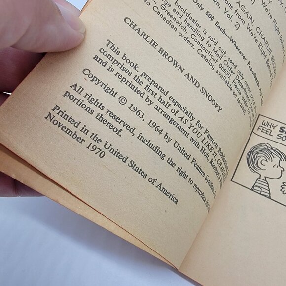 Lot of 4 Vintage Peanuts Snoopy Books Charles M.‎ Schulz Charlie Brown - Picture 7 of 8